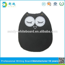 menu chalk board owl shape